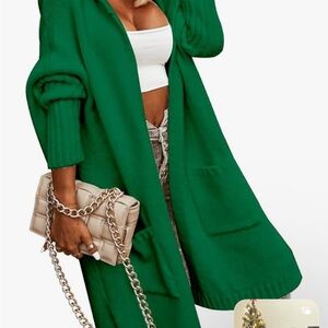 Emerald Open Front Cardigan by [Brand]